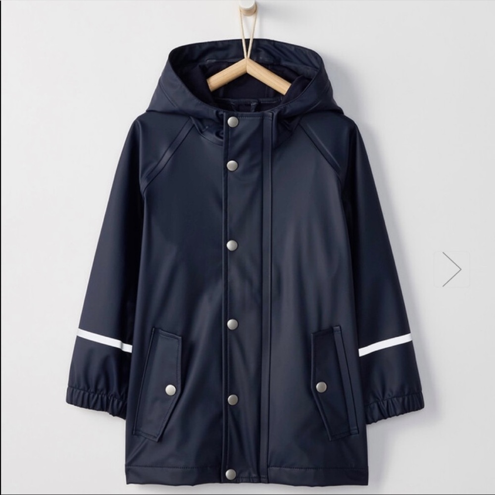 Navy Hanna Andersson Hello Rain Waterproof Jacket, 5-6, very good condition
